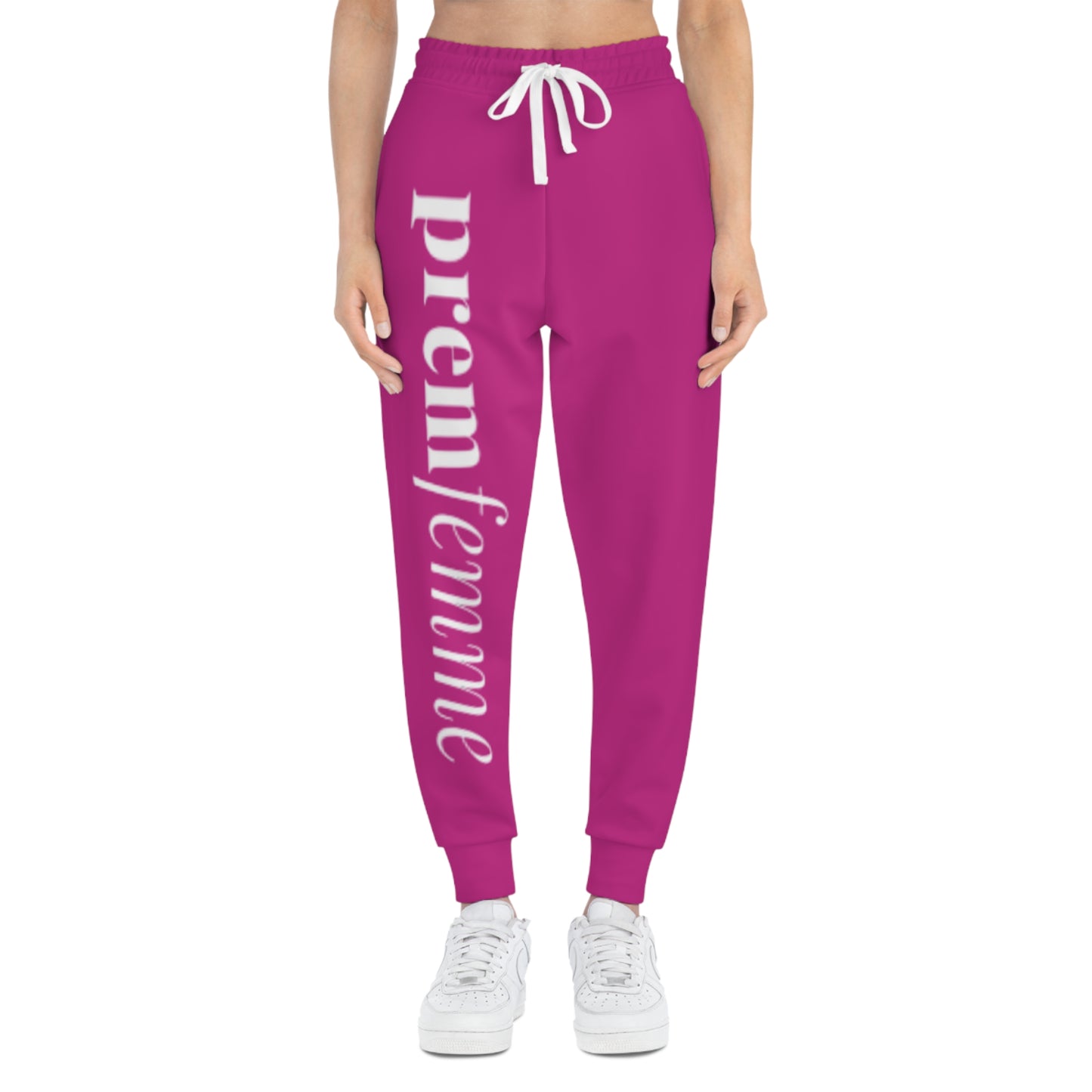 PremFemme Athletic Joggers — Pink Feminine Graphic Sweatpants