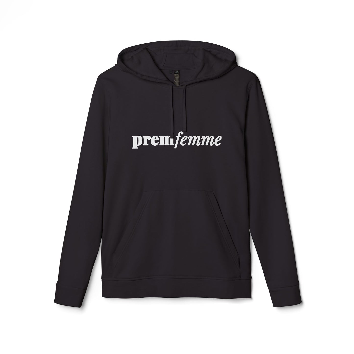 Black Premium Fleece Adidas-Inspired Hoodie