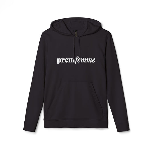 Black Premium Fleece Adidas-Inspired Hoodie