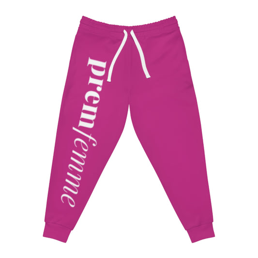 PremFemme Athletic Joggers — Pink Feminine Graphic Sweatpants