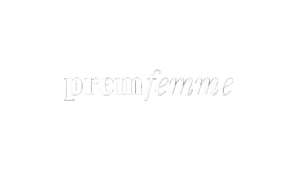 Black background with 'premfemme' text in white